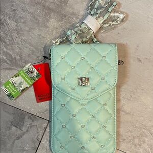 Badgley Mischka Mint Quilted Bag